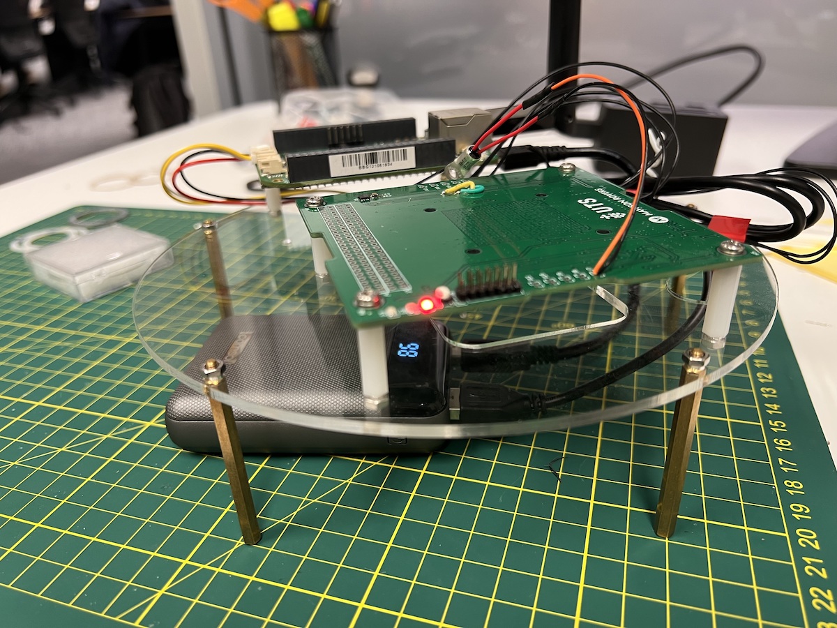 Photo of UTS electronics test rig